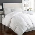 Hotel Grand Cotton Damask-Stripe Down Comforter, White, King 013523